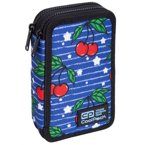 Double decker school pencil case with equipment Coolpack Jumper 2 Cherries
